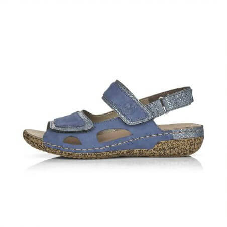 Rieker-Sandal V7284-14-Orthotic Friendly-Jeans Blue - Walk the Coast