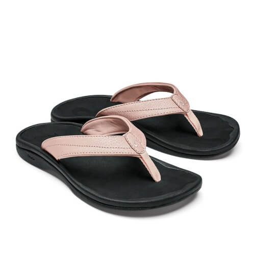 Olukai-Ohana Beach Sandals-Black-White-Brown-Pink-Green-Blue-Navy-Metal-Print  - Walk the Coast