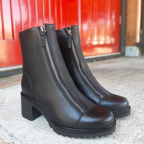 Bos & Co-Ingle Feel Leather Boot-Black - Walk the Coast