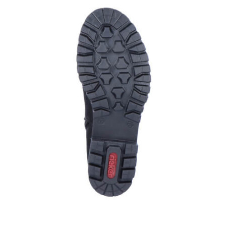 tread Black Tall Rieker Boot Waterproof stretch panels back