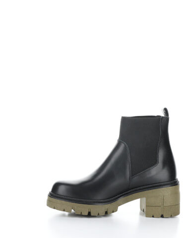 Black Chelsea boot khaki Sole Bianc Bos and Co