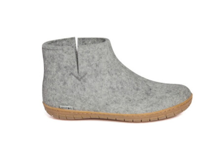 Glerups Wool boot Rubber sole Grey