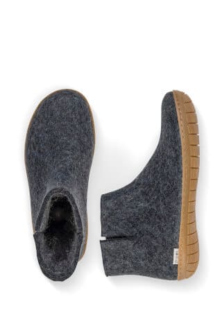 Glerups Wool boot Rubber sole Denim