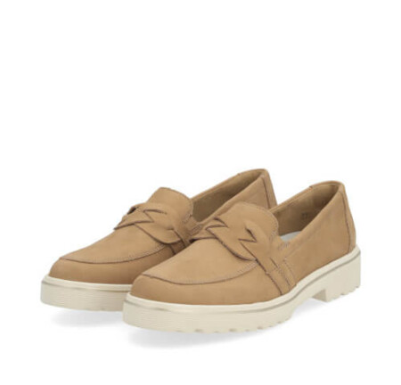 Tan Penny Loafer, Cream sole