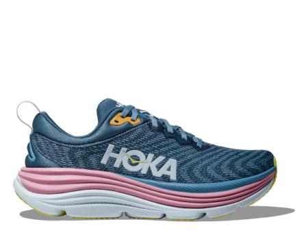 Blue and Pink Gaviota 5 runner by Hoka