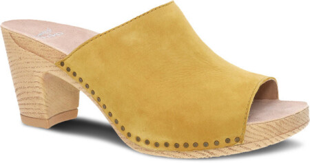 Yellow nubuck leather Tandi Sandal by Dansko