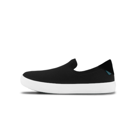Black with white sole Vessi Boardwalk slip on shoe