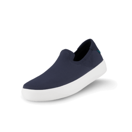 Navy Blue with white sole Vessi Boardwalk slip on shoe
