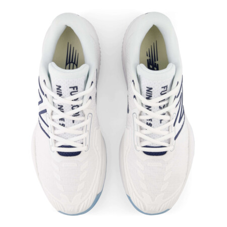 New Balance Court shoe in white and blue