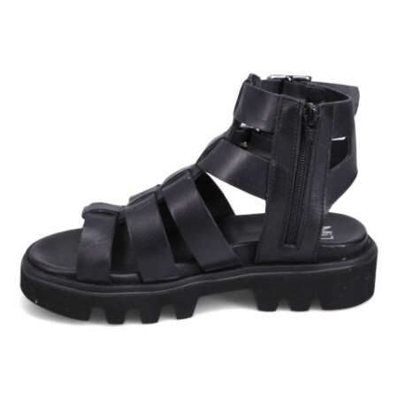 Miz Mooz Panthea gladiator sandal in black.