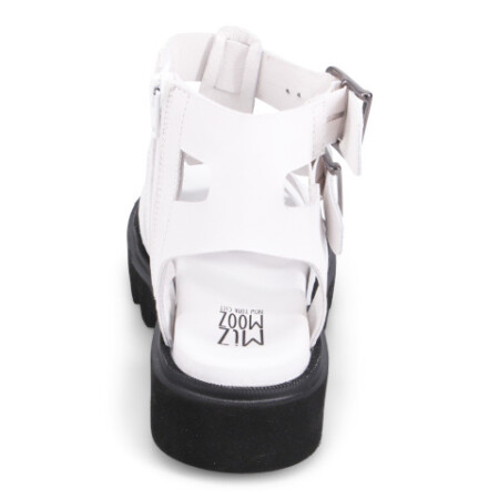 Miz Mooz Panthea gladiator sandal in white.