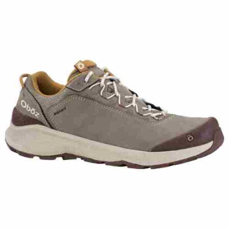 Men's Oboz urban hike in Rockfall taupe and brown