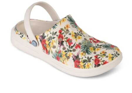 Joybees Varsity Clog with floral pattern