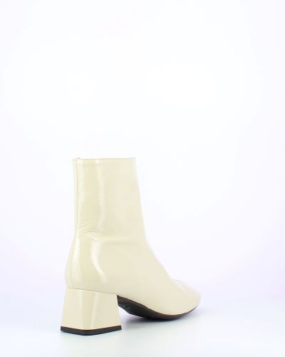 Leather white ankle boots best sale