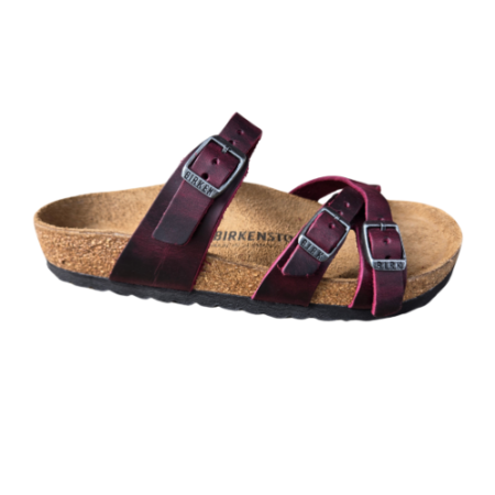 Birkenstock Franca sandal in Zinfandel leather