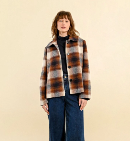 Molly Short Plaid Jacket