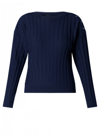 Yest Persis Navy blue sweater on a white back ground