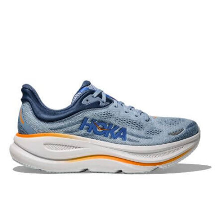 Hoka Bondi 9 Mens on a white background in Drizzle / Downpour