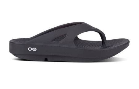 OOfos Ooriginal flip flop on a white background