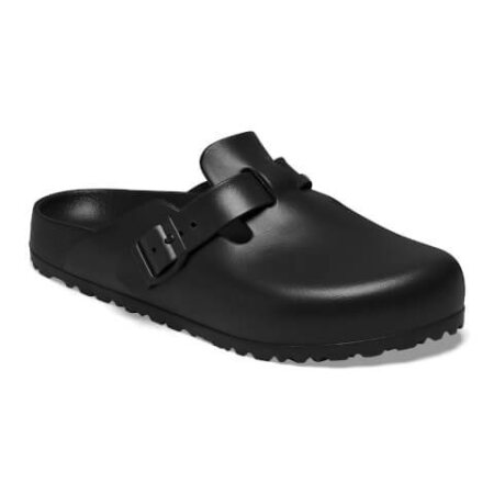 Birkenstock Boston EVA Clog in black on a white background