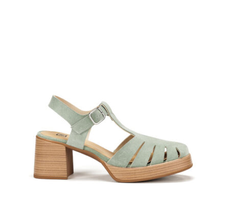 Dorking Cristel Fisherman sandal on a heeled platform